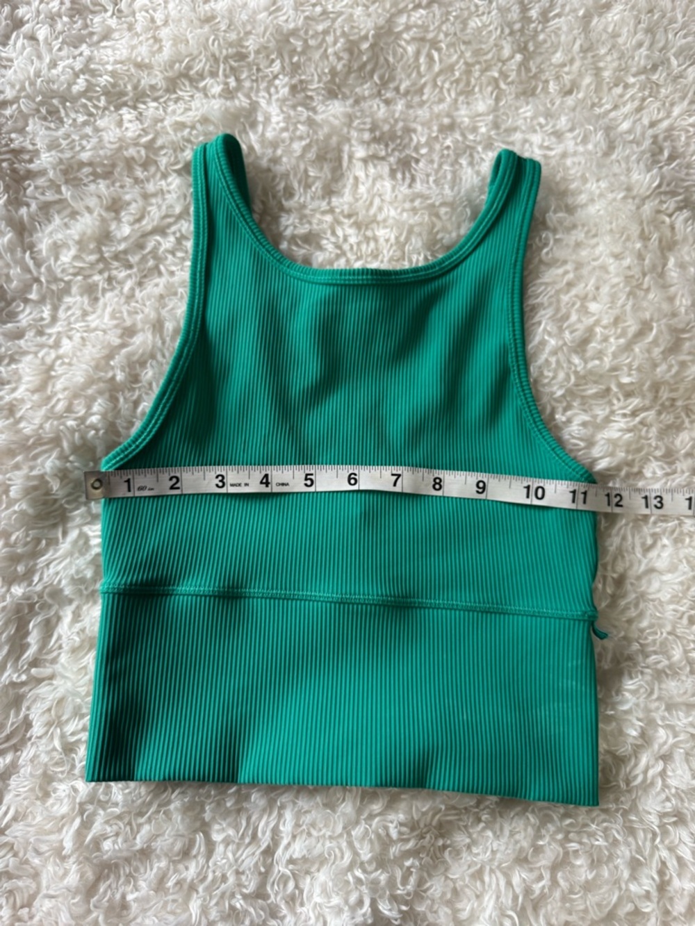 Lululemon Power Pivot Ribbed Tank *Rib Green - Picture 7 of 9